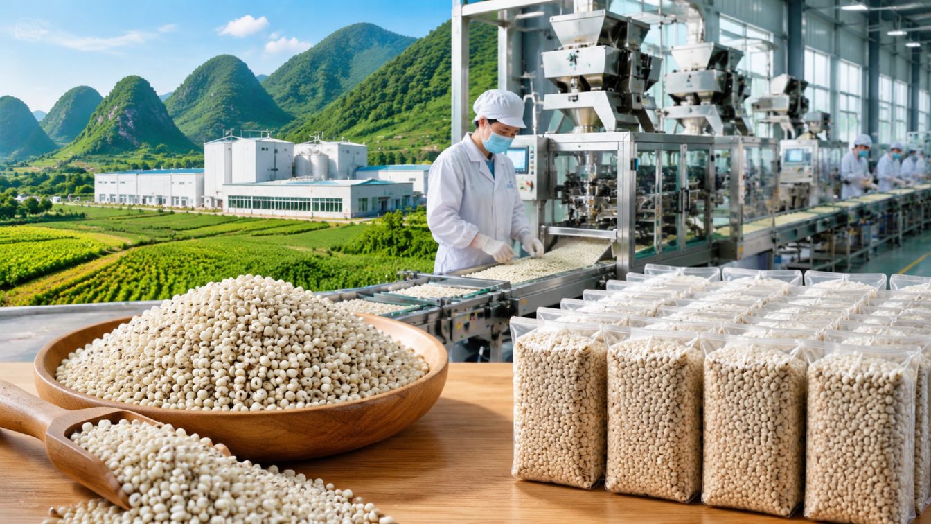 吉林中国新加坡食品区为薏仁米采购提供产地直供